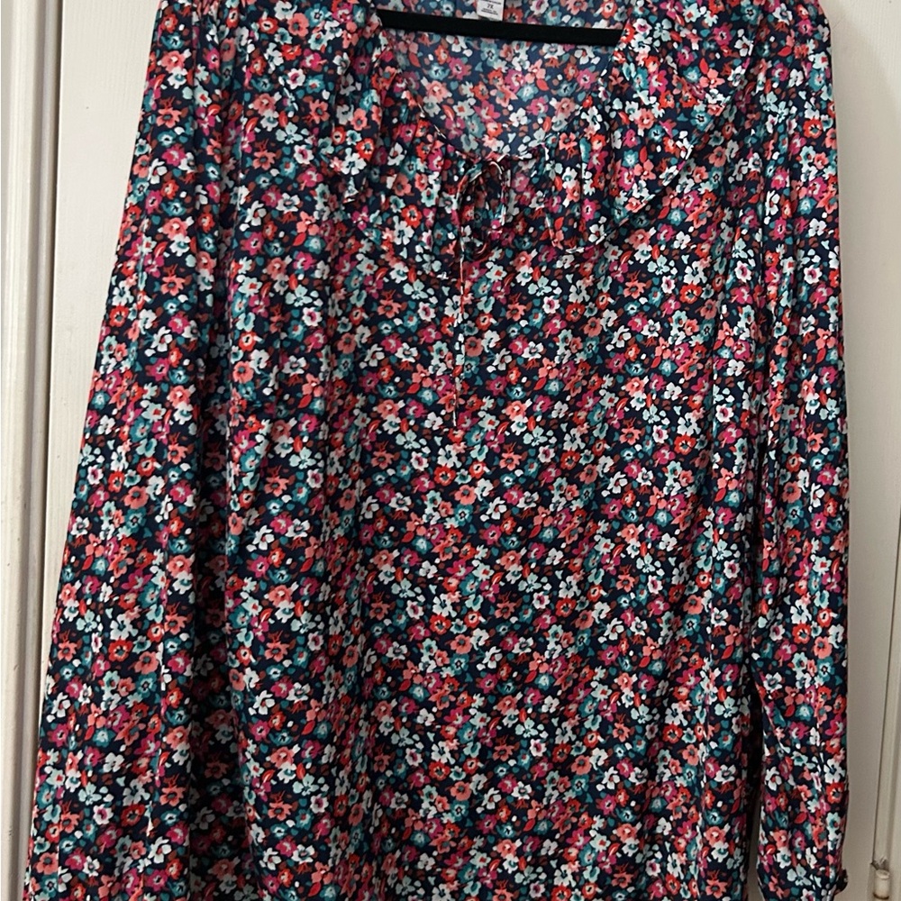 Croft & Barrow Multicolor Floral Blouse